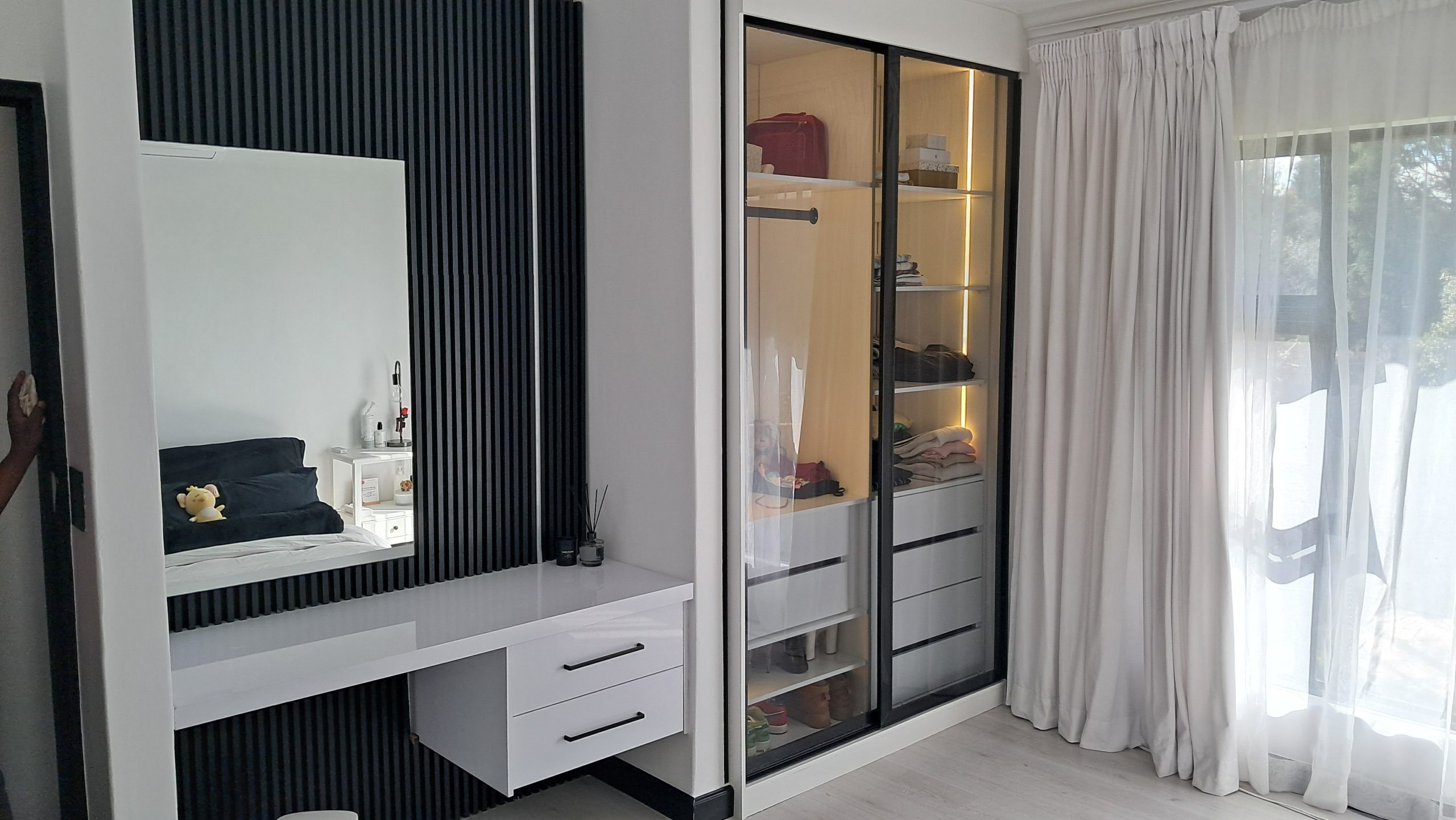 glass door wardrobes